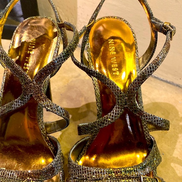 Nine West Metallic Glitter Heels - Picture 5 of 6